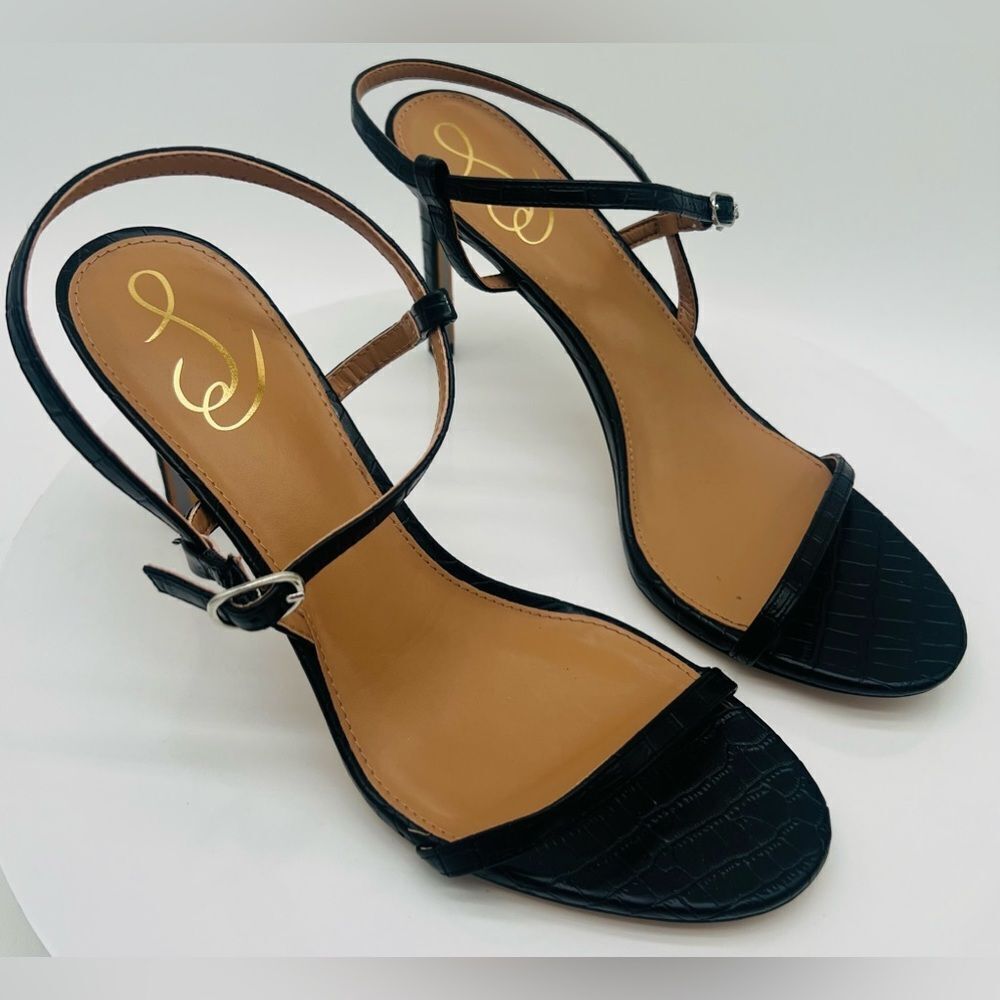SAM EDELMAN | Doran Strappy Stiletto Sandal | Champagne Gold | NWT 9.5 - Picture 2 of 10